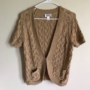 Ann Taylor Loft Women’s Small Tan Cardigan